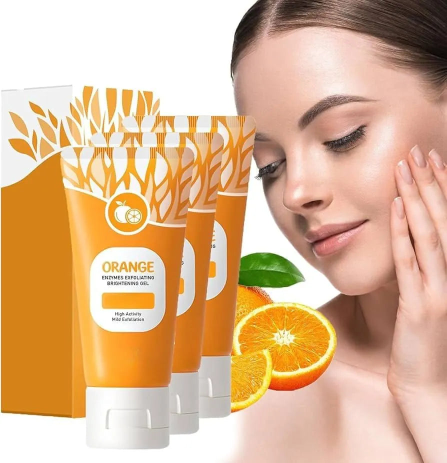 Orange Enzymes Exfoliating Brightening Gel - Scrub Face Body Brightening - LF16-35