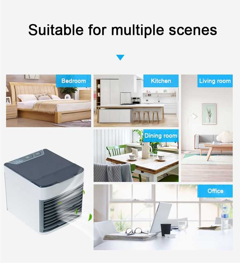 MINI AIR CONDITIONER ARCTIC COOLER AIR COOLER HUMIDIFIER MINI PORTABLE AIR COOLER FAN ARCTIC AIR PERSONAL SPACE COOLER THE QUICK & EASY WAY TO COOL ANY SPACE AIR CONDITIONER