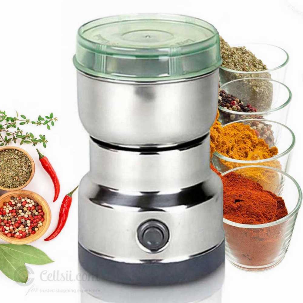 Nima High Quality Stainless Steel Electric Coffee Grinder Bean Nuts Spices Masala Grinder and Blender Coffee Bean Milling Machine NM-8300